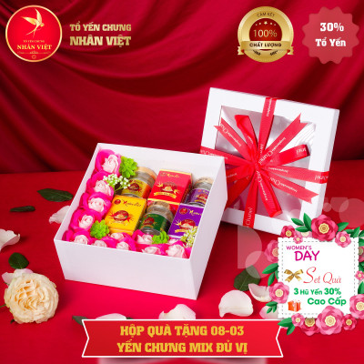 Quà tặng Quốc tế Phụ nữ 8/3 Yến sào Nhân Việt - MẪU 01