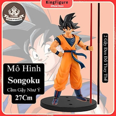 Mô Hình Songoku Cầm Gậy Như Ý 27Cm Mô hình Dragon Ball Cao Cấp, Figure Mô Hình Anmie 7 Viên Ngọc Rồng Songoku