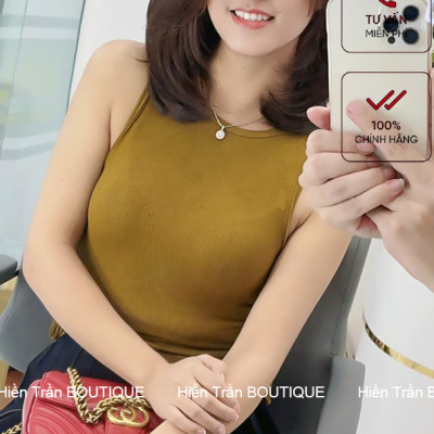 Áo croptop nữ Hiền Trần BOUTIQUE chất thun tăm kiểu ôm body rút dây 2 bên trơn co giãn thoáng mát freesize ngắn tay thun đẹp