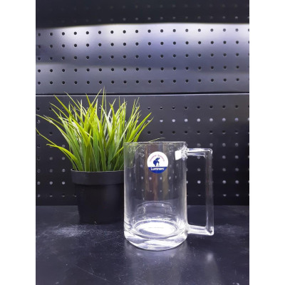 Cốc (ly) bia thủy tinh Luminarc Fitness có quai 450ml, thủy tinh cường lực, chịu va đập tốt - L8042