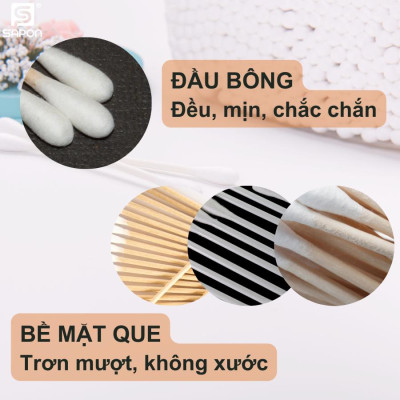 [Lố 6 túi ] Tăm bông vệ sinh người lớn YUMY thân trúc [TB01-525] túi 200 que