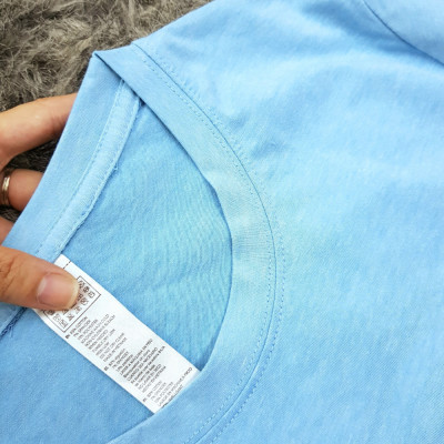 Áo thun nam nữ 80% Cotton Blue05