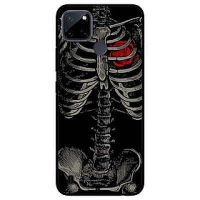 Ốp lưng dành cho Realme C21Y - C25Y mẫu Hoa Hồng Đỏ Xương