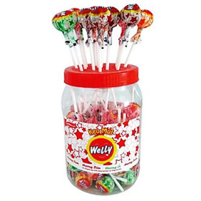 Kẹo Mút Welly hỗn hợp 594 gram Bibica