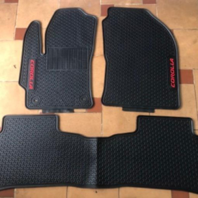 Thảm lót sàn cao su xe Toyota Corolla Altis 2014 - 2021 - Hàng cao su đúc không mùi - Mẫu 02