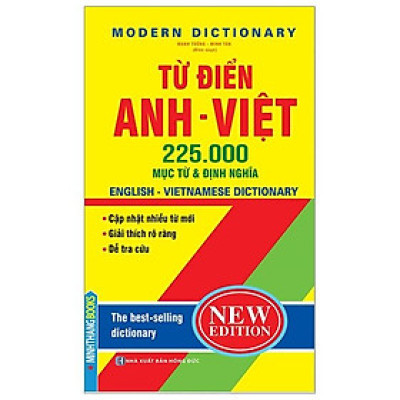 Từ Điển Anh Việt 225.000 Mục Từ & Định Nghĩa (Bìa Cứng) (Tái Bản 2024)