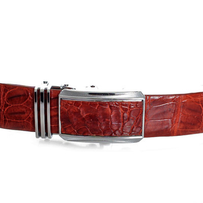 HP4204-05-06-70 - Thắt lưng nam da cá sấu Huy Hoàng nguyên con 3,5P màu đen, nâu đỏ, vàng, nâu đất