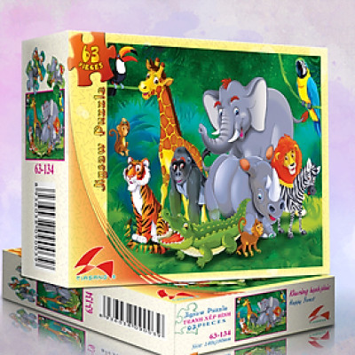 Tranh xếp hình Tia Sáng Khu rừng hạnh phúc ( 63 mảnh)