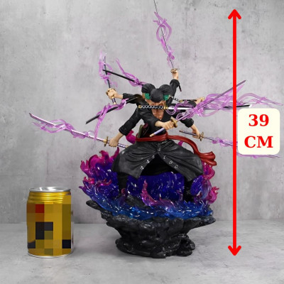 Mô Hình Zoro Quỷ Thần ASURA 3 Đầu 6 Tay 39CM Siêu Ngầu Mô Hình One Piece Cao Cấp, Figure Mô Hình Anmie One Piece Luffy