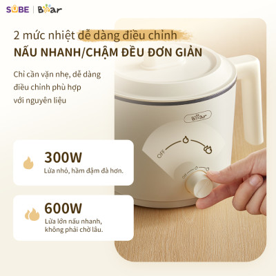 Nồi nấu điện đa năng Bear MC-4H16H Hàng chính hãng