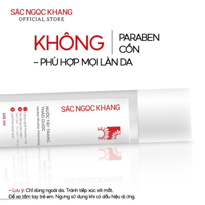 Nước Tẩy Trang Sắc Ngọc Khang 145 ml