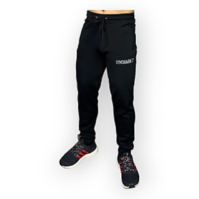 Quần thun dài tập gym nam DOGYMSHOP logo thêu chất thun poly co giãn 4 chiều QGQD3