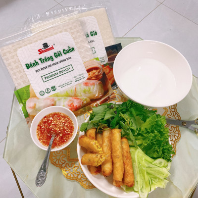 Combo 5 Bánh tráng gỏi cuốn Shammi tròn size 22cm túi 200g (Bánh tráng cuốn xuất khẩu)