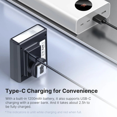 Đèn Flash Mini Đế Gắn Hotshoe Dành Cho Máy Ảnh Ulanzi F12 - Hàng Nhập Khẩu