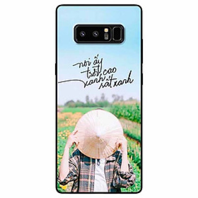 Ốp lưng in cho Samsung Note 8 Mẫu Lấy Nón