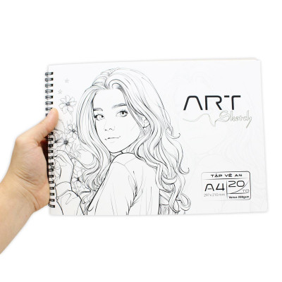 Tập Vẽ Lò Xo Art Sketch A4 - 40 Trang 220gsm - The Sun 02