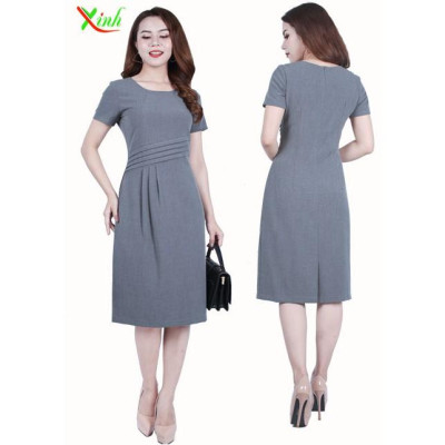 Đầm suông xếp ly ThoiTrangXinh gọn dáng DL501