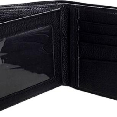 Ví Nam Viền Chỉ Huy Hoàng HT2129 (12.5 x 10 cm) - Đen