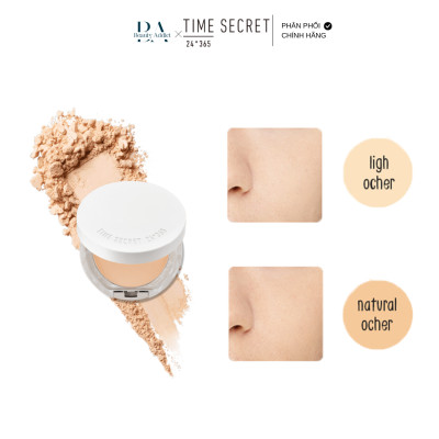 Phấn Phủ Dạng Nén Chống Nắng, Kiềm Dầu Dưỡng Ẩm Time Secret Mineral Pressed Powder R