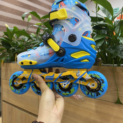 [Tặng Bảo Hộ Tay Chân] Giày Patin Trẻ Em Centosy Kid Pro, Form Nhựa, Độ Chịu Lực Cao, Có Khóa Bánh Cho Bé
