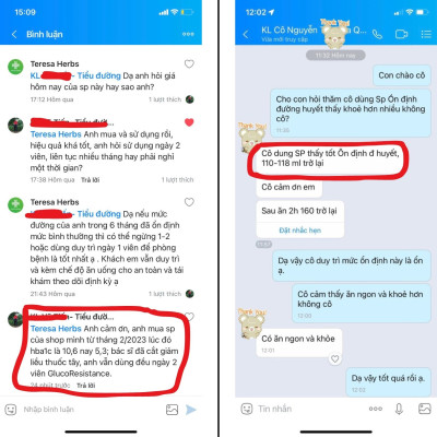 Viên Uống Hỗ Trợ Tiểu Đường Ổn Định Đường Huyết Teresa Herbs GlucoResistance Nhập Khẩu Mỹ – 90 Viên