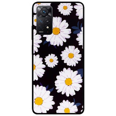 Ốp lưng dành cho Xiaomi Redmi Note 11 Pro 5G - Cúc Nhuỵ Vàng Nền Đen