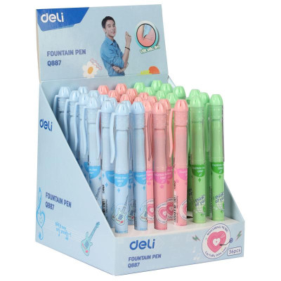 Bút Máy Nhựa Deli 0.5 mm - Phiên Bản Sơn Tùng M-TP Giới Hạn - Deli Q887 - Màu Xanh Lá