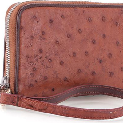 Ví Nữ Da Đà Điểu 1 Khóa Vip Huy Hoàng HT3430 (19 x 10.5 cm) - Nâu