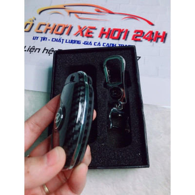 Ốp Bảo vệ chìa khóa xe Hyundai i10 loại cacbon, chịu lực, chịu nhiệt, cực kì tốt, sáng bóng, sang trọng