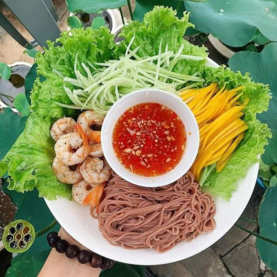 Bún gạo lứt ĐỎ ăn eatclean ăn kiêng (sợi bún nhỏ) gói 500gr