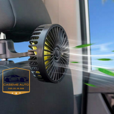 Quạt Ô Tô Điện Cho Ghế Sau Quạt Ghế Sau Ô Tô Tiện Dụng Với 3 Tốc Độ Gió - Hàng Chính Hãng