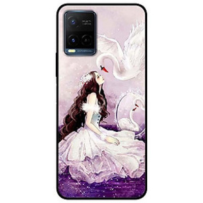 Ốp lưng dành cho Vivo Y21 - Vivo Y21s mẫu Cô Gái Thiên Nga