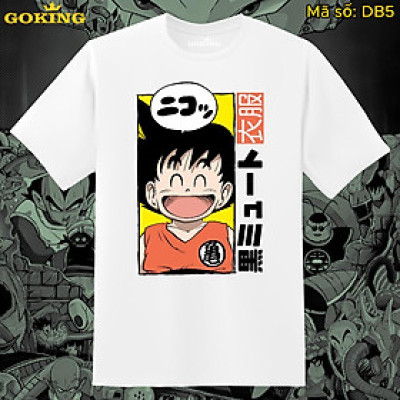 Áo thun Songoku nhí siêu dễ thương trong Dragon Ball, mã DB5. Áo phông in hình anime manga cao cấp cho nam nữ teen trẻ em