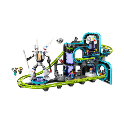 Đồ Chơi Lắp Ráp Công Viên Tàu Lượn Siêu Tốc Robot World LEGO CITY 60421 (986 chi tiết)