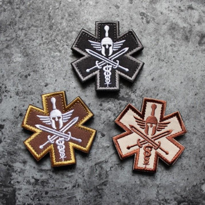 Patch phù hiệu y tế chiến trường dán quần áo_ba lô túi xách