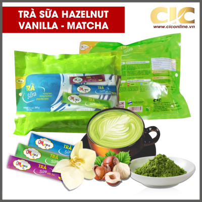 Trà Sữa Vanilla, Hazelnut Và Matcha Latté Hòa Tan Maya (15 Gói x 20g)