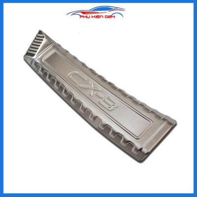 Ốp chống trầy cốp Mazda CX3 2021-2022 Inox mạ crom sáng bóng
