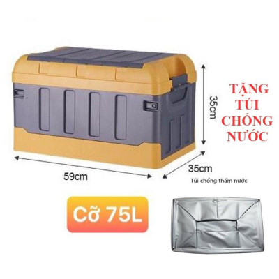 Thùng đựng đồ cốp xe ô tô xếp gọn dễ dàng với 2 dung tích 30L và 55L tiết kiệm tối đa không gian cốp xe ô tô