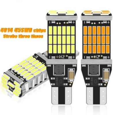Đèn LED xi nhan ô tô T15 Bóng Đèn LED Lùi Xe Siêu Sáng T15 W16W 921 45 SMD 4014  cho ô-tô