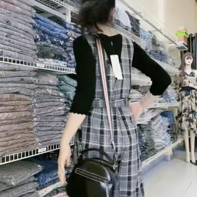 Set áo dệt kim chất lượng cao myqlothing kèm jum yếm dài cá tính.