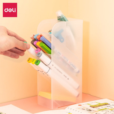 Kệ ống đựng mỹ phẩm 4 ngăn Deli - Xanh/ Trắng/ Hồng - 8932 / 8933