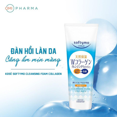 Combo Chống Nắng, Chống Nước Suncut Và Sữa Rửa Mặt Dưỡng Ẩm Mặt Làm Sạch Da Softymo Kose Nhật Bản 110g, 190g