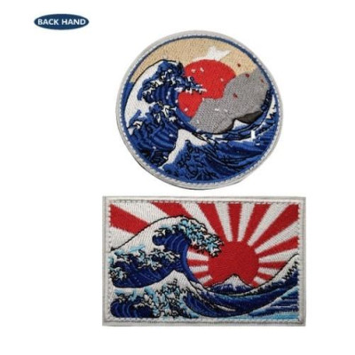 Patch_velcro mặt trời mọc dán quần áo_ba lô túi xách