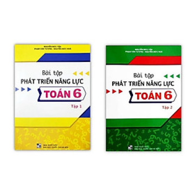 Sách - Combo Bài tập phát triển năng lực toán 6 tập 1 + 2