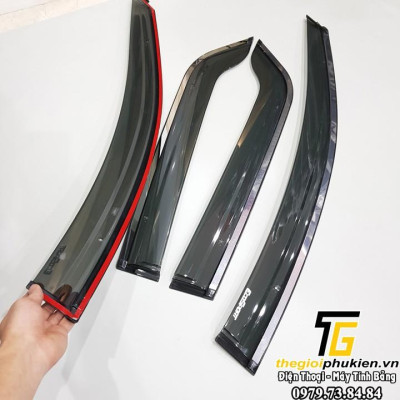 Bộ vè che mưa Ford EcoSport 2016-2019 chỉ mạ Crom cao cấp