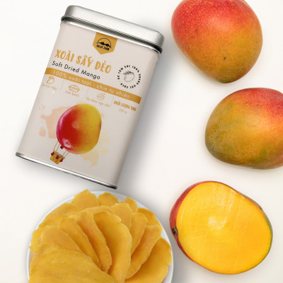 Xoài Sấy Dẻo Dalat Farm - Hộp thiếc 300 g