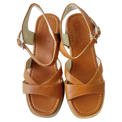 Giày Sandal BIGGBEN Da Bò Thật Cao 6 Phân SDCG117