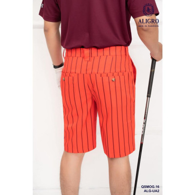 Quần short mogway màu cam đỏ kẻ to QSMOG.16