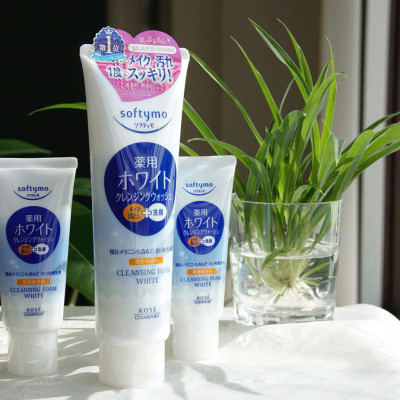 Sữa Rửa Mặt Tẩy Trang Dưỡng Trắng Da Kosé Softymo Cleansing Foam White (Tuýp 60 G)