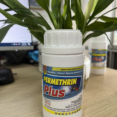 Combo 3 chai thuốc diệt muỗi nhập khẩu nguyên chai Anh Quốc Permethrin Plus 50EC chai 200 ml